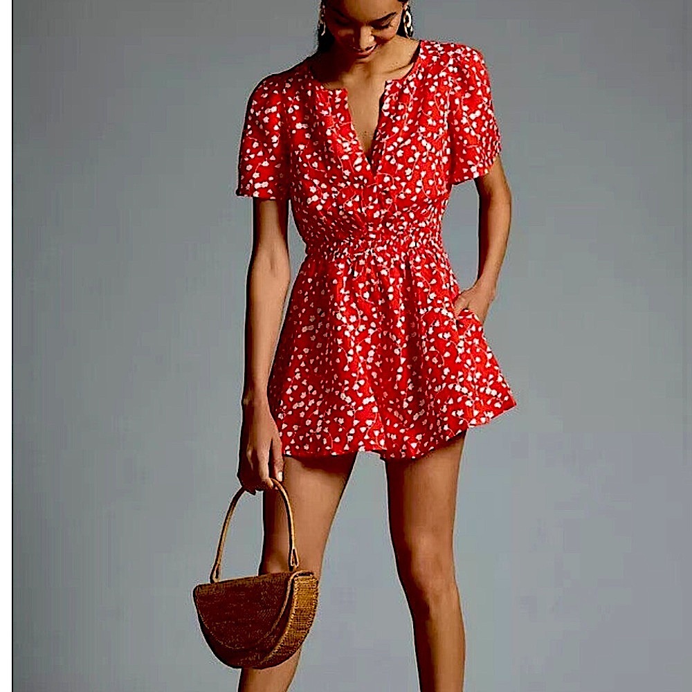 Anthropologie summer romper jumpsuit